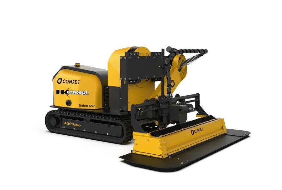 Robot d’hydrodémolition Conjet ACR 557 MPA aux couleurs de HK Concept